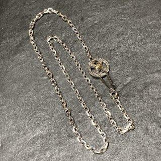 O-062+P-077 NECKLACE CHAIN (M) WITH K18 MEDICINE WHEEL