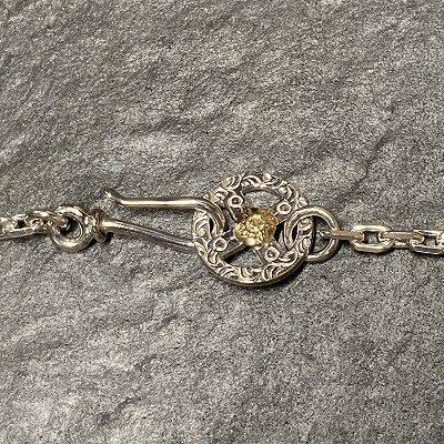 O 063+P 077C NECKLACE CHAIN (S) WITH K18 MEDICINE WHEEL