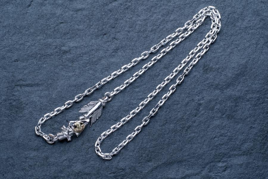 O-282 FIRST ARROWS CHAIN CHOKER WITH K18 (M)