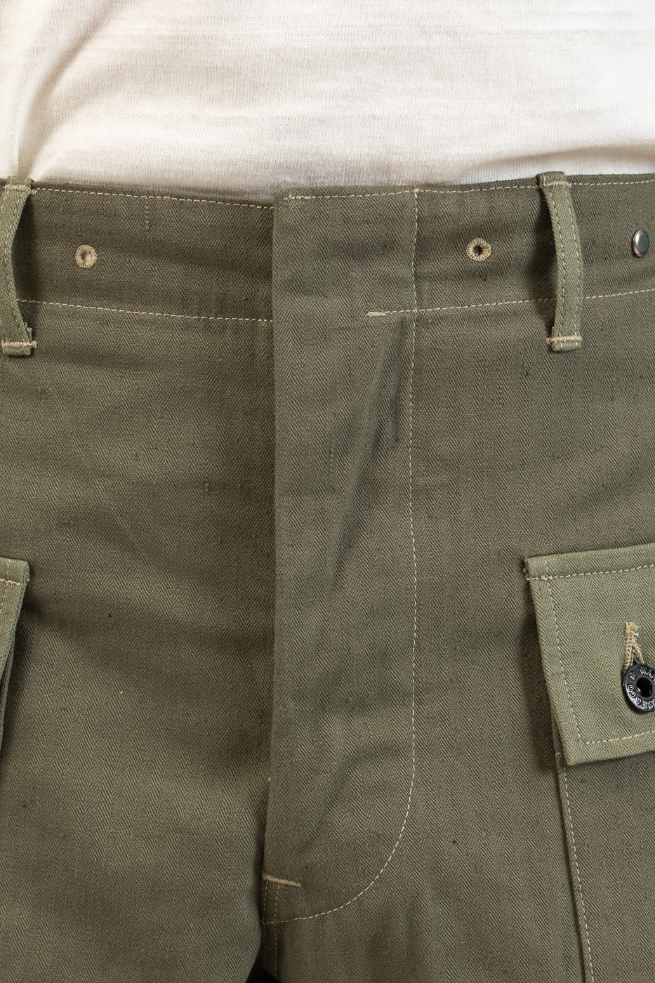 1097 USMC HERRINGBONE MONKEY PANTS - OD GREEN