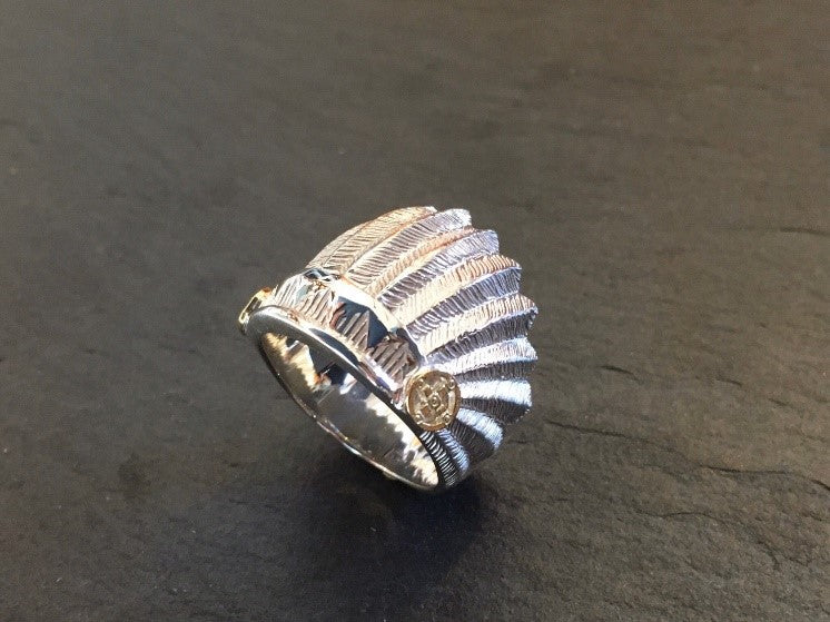 R-248 WAR BONNET RING (L)
