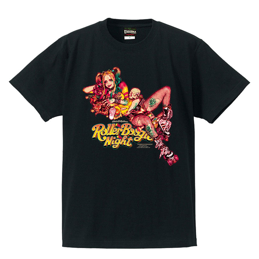 Roller Boogie Night T-shirt - BLACK