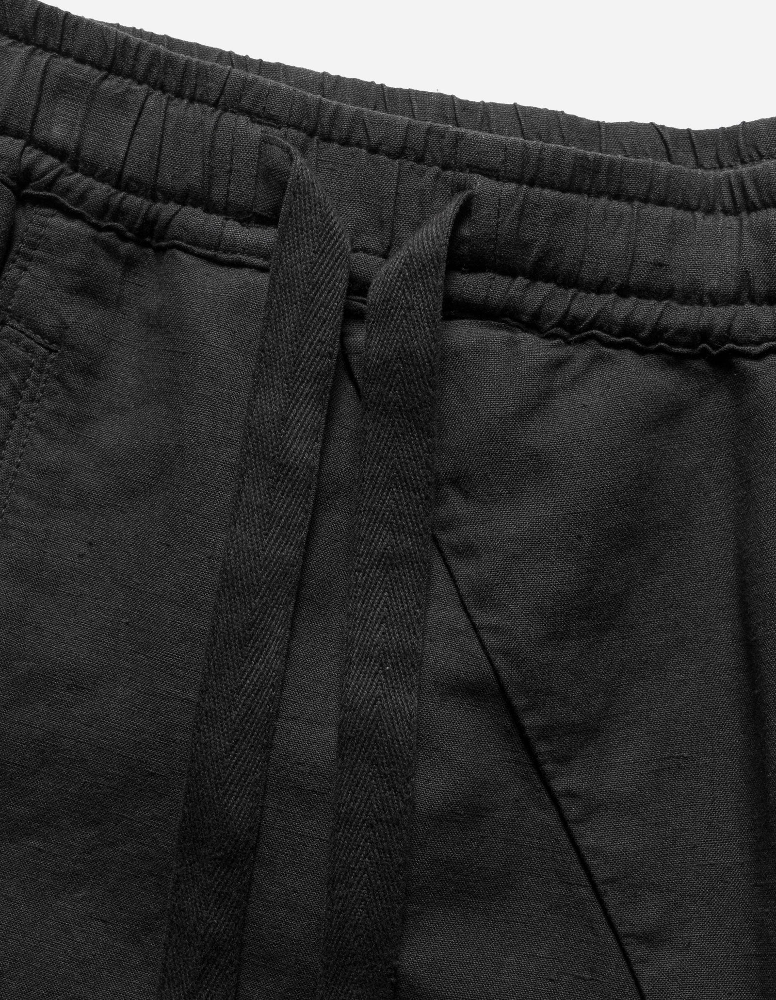 6082 HEMP CARGO ASYM TRACK SHORTS - BLACK
