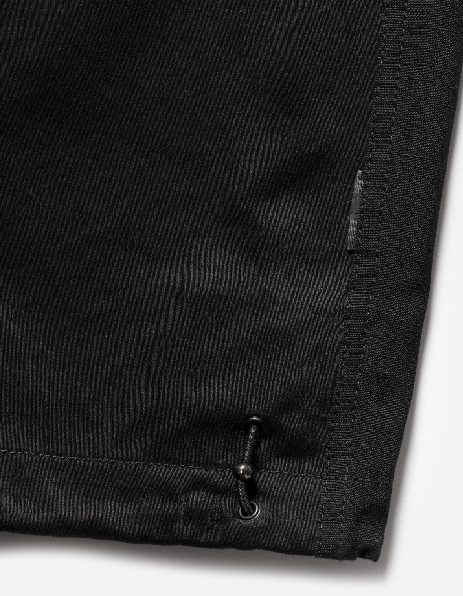 6087 UPCYCLED LOOSE CARGO TRACK PANTS - BLACK