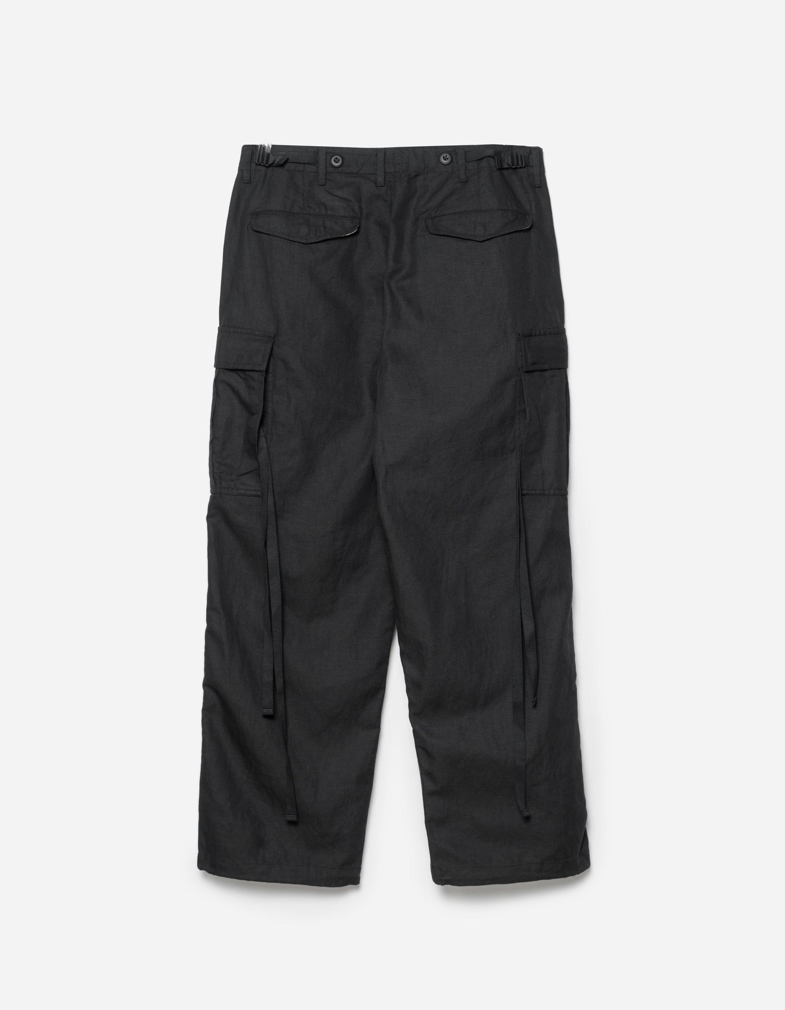 7400 Hemp M65 Cargo Pants - BLACK