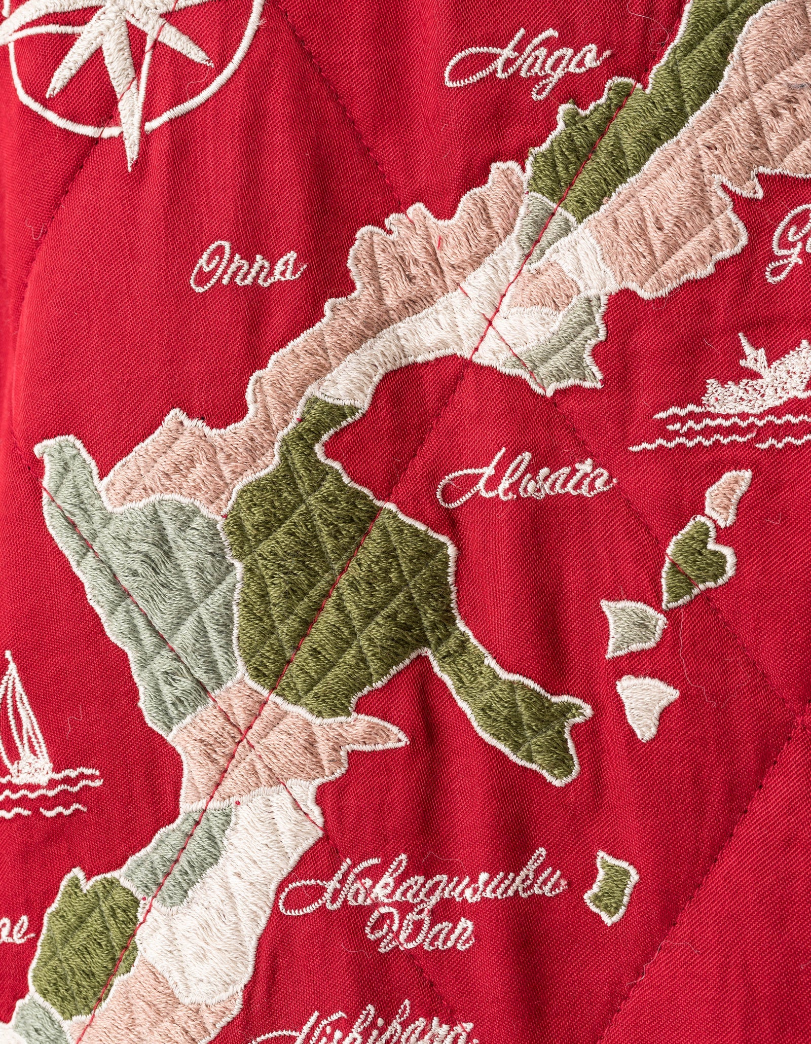 7243 Camp Hardy Tour Sukajan Jacket - RED