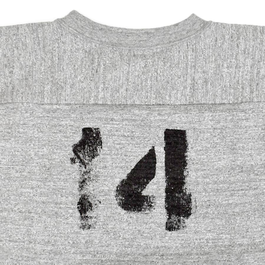 4063 3/4 Sleeve Football Tee GONZAGA HI - HEATHER GRAY