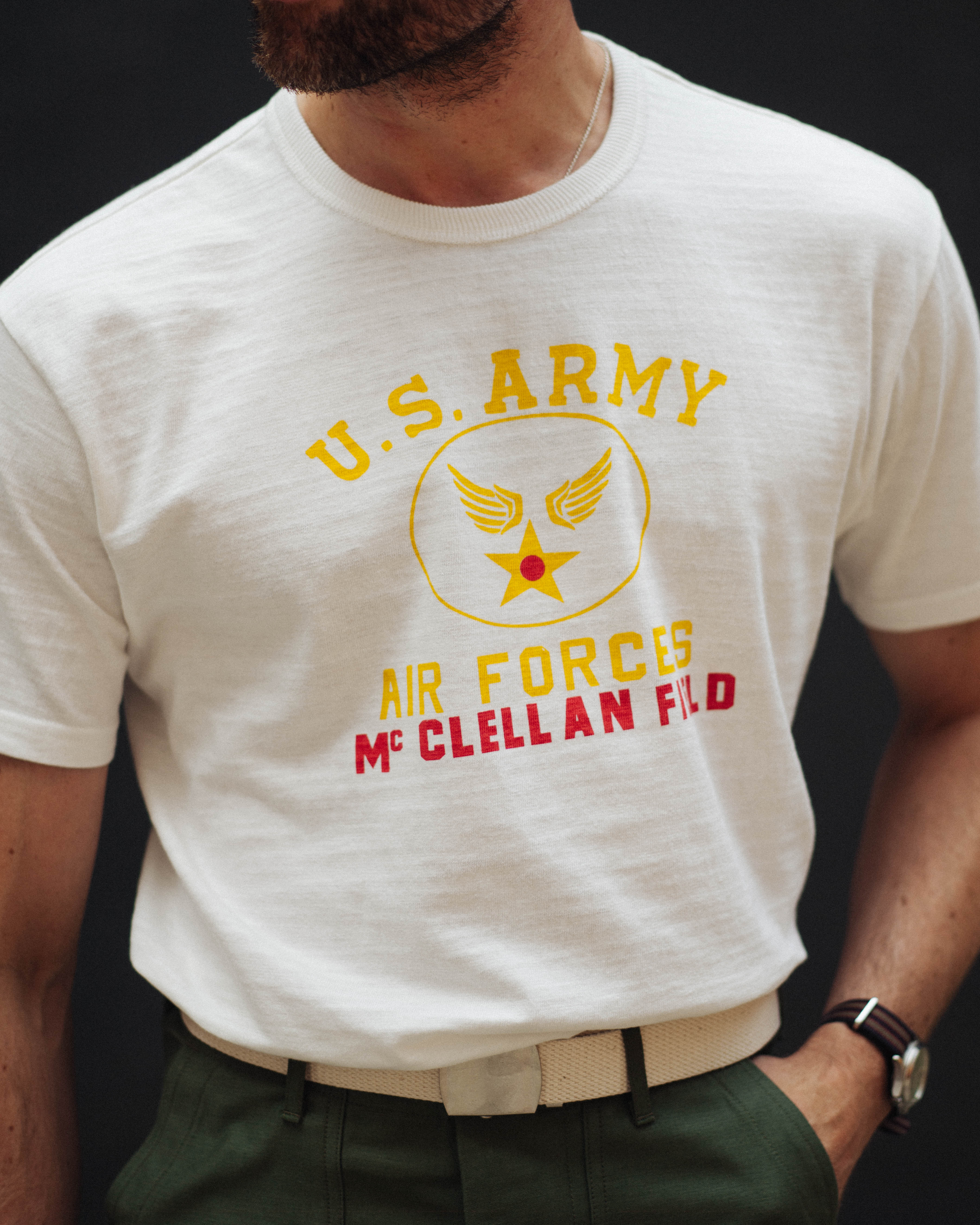 AMERICAN ATHLETIC TEE / USAAF McCLELLAN FIELD - MILK